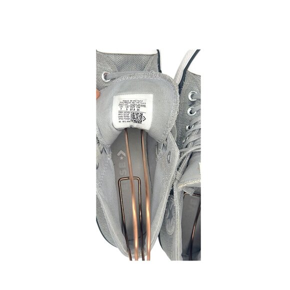 Converse Chuck Taylor All Star Mid Sneakers | Gray Mesh Canvas | Women’s 7 - Picture 8 of 10